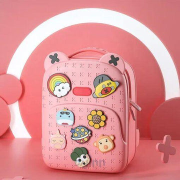 DaJinn School Bag for Kids with Adjustable Straps, Ultralight & Trendy Backpack for Girls & Boys – Pink