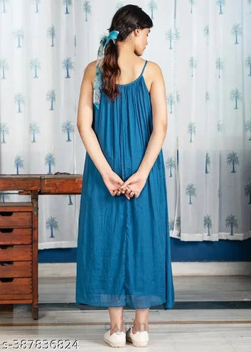 Trendy Mustard Yellow Blue Kurti
