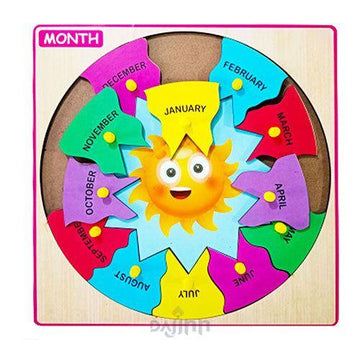 DaJinn Months Peg Board Puzzle -12*12 inch