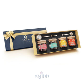 Sahaj Gift Box / Assortment of 6 Products / Organic Teas, Snacks & Teaware - iOrganic - iOrganic